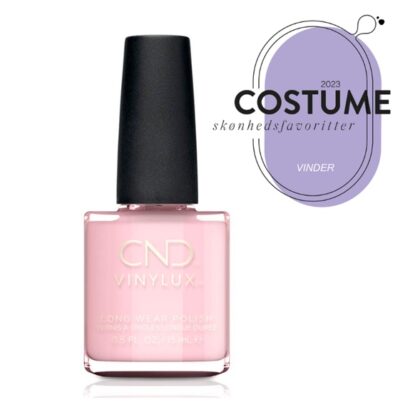 CND™ VINYLUX™ Long Wear Polish er et prisbelønnet 2-trins laksystem, hvor base coaten er indbygget i farven. Lakken er nem og hurtig at påføre, tørrer på kun 8,5 minut og er let at tage af igen. Det er den første langtidsholdbare neglelak med plejende egenskaber (styrkende keratin, E-vitamin og Jojobaolie), der bidrager til sunde og stærke naturnegle.