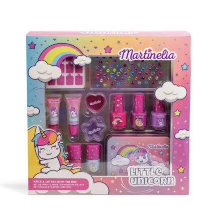 MARTINELIA Little Unicorn Nails & Lip Set With Tin Box